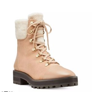 Stuart Weitzman $795  Boot Shoe  ALPINE COZY COMBAT BOOTIE 5.5B